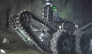 Large robots or scanning machines